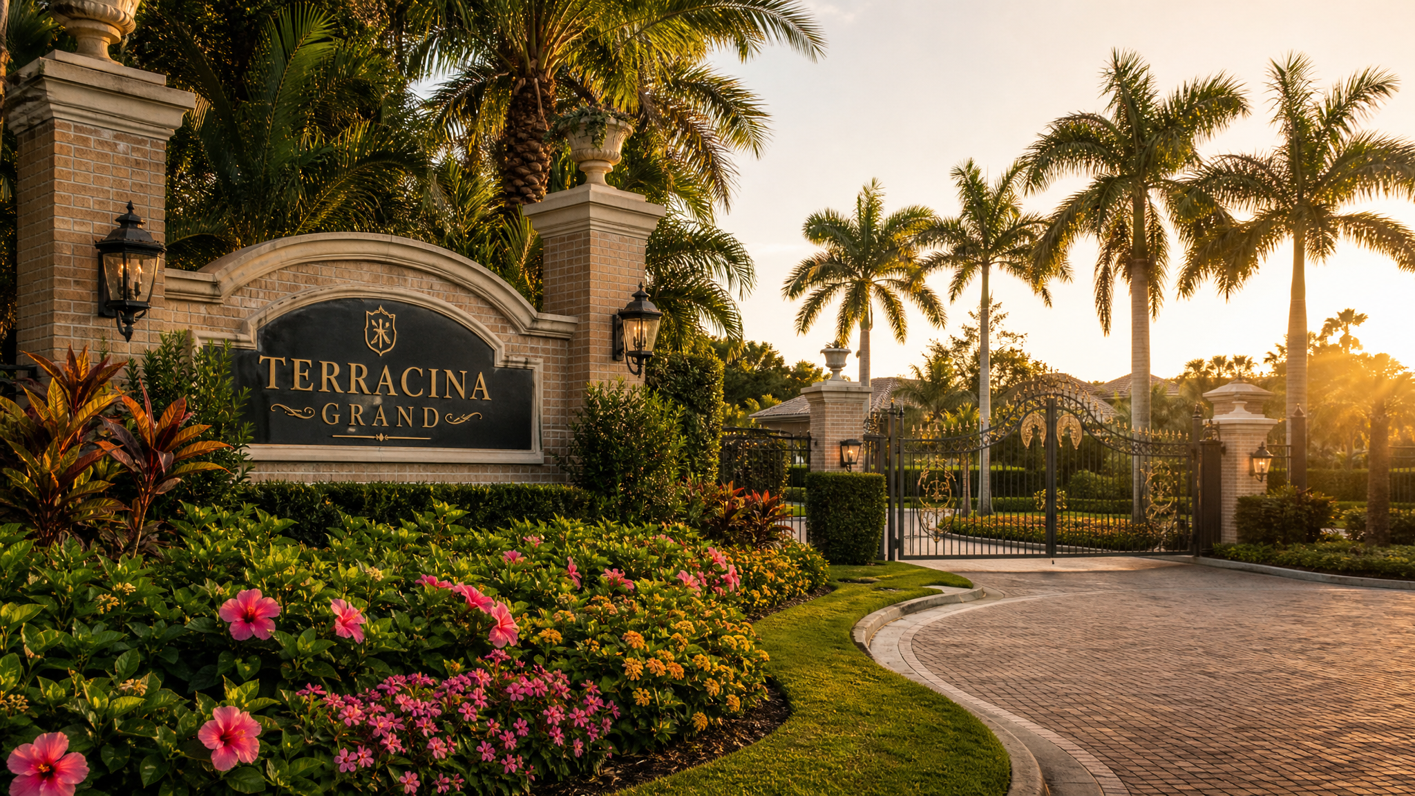 HOA community common-area landscaping in Florida